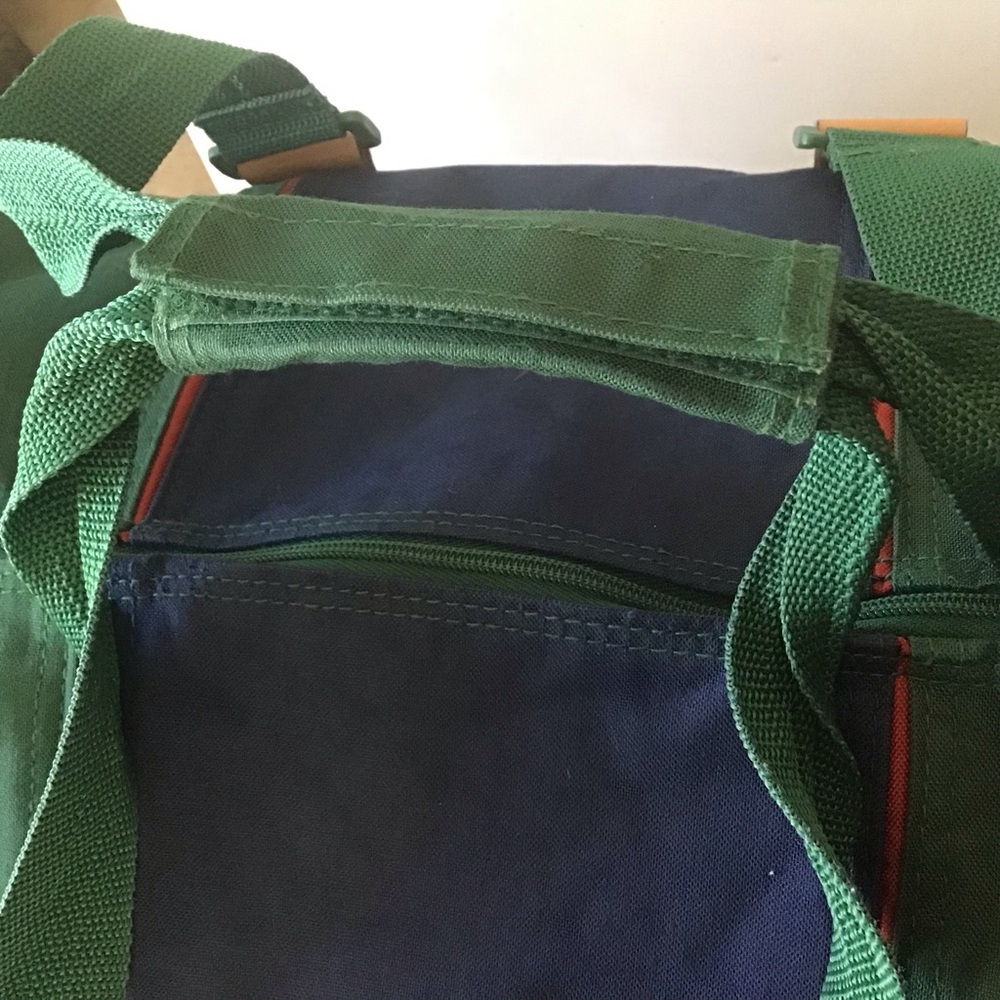 Alexander Julian Colours Men’s Canvas Duffle Bag Hunter Green & Dk Blue Unisex - Picture 13 of 15